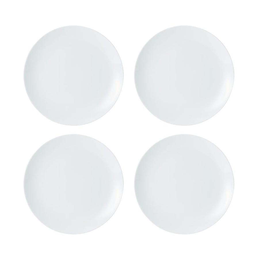Mikasa Chalk 12-Piece Porcelain Dinner Set White White