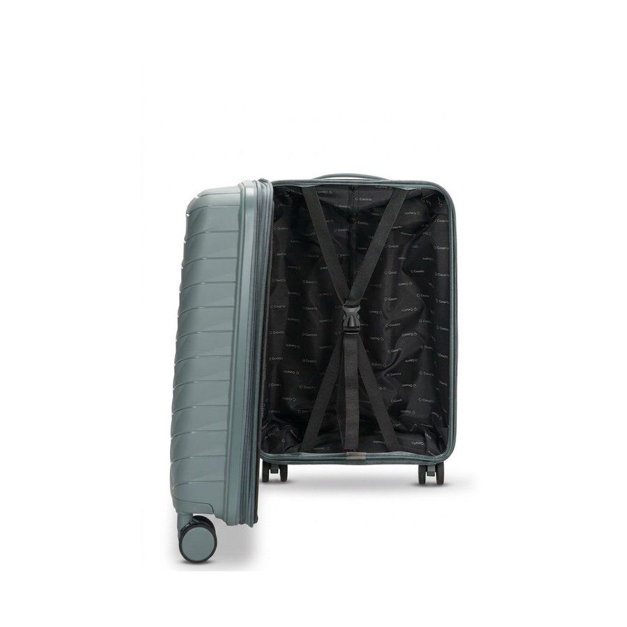 Caselite Expedition 56cm Hardside Carry-On Suitcase Grey Green Grey Green