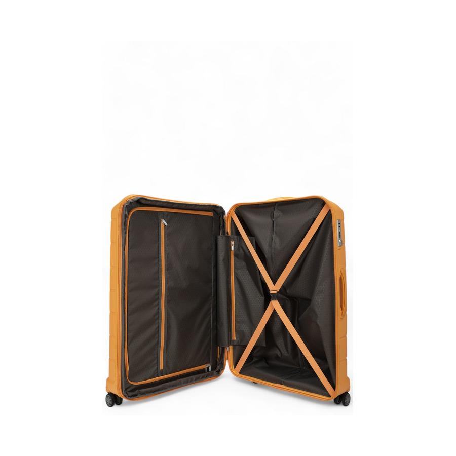 Samsonite Oc2lite 81cm Hardside Checked Suitcase Honey Gold Honey Gold