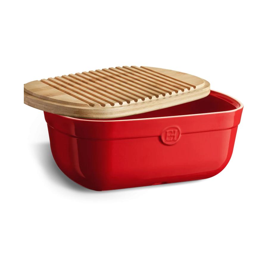 Emile Henry Bread Box Burgundy Burgundy