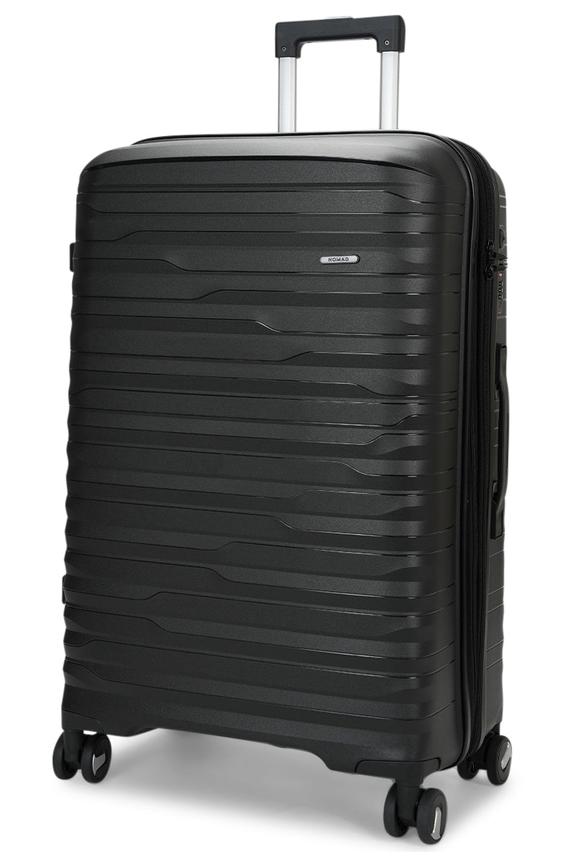Nomad Discover 75cm Hardside Checked Suitcase Black