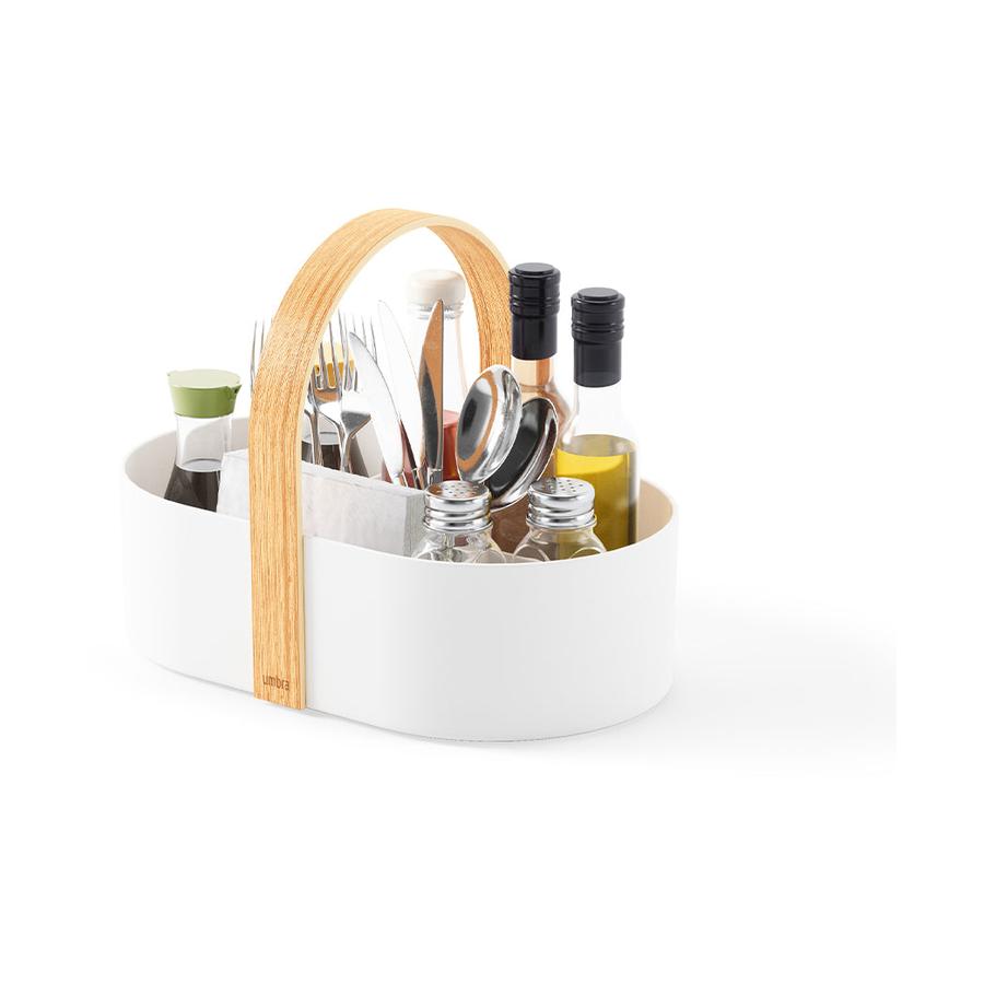Umbra Bellwood Caddy White/Natural White/Natural
