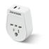 Jackson Slim USA & UK to NZ Travel Adapter with USB-A & C White