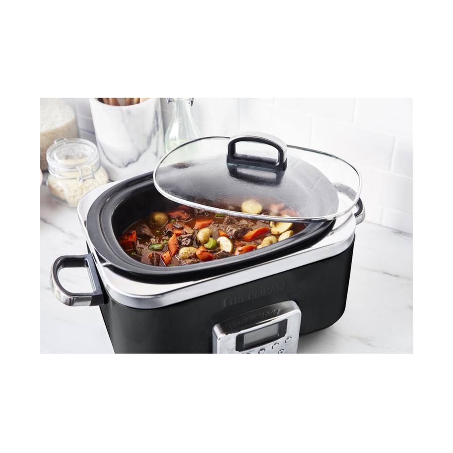 GreenPan Slow Cooker 6L Black Black