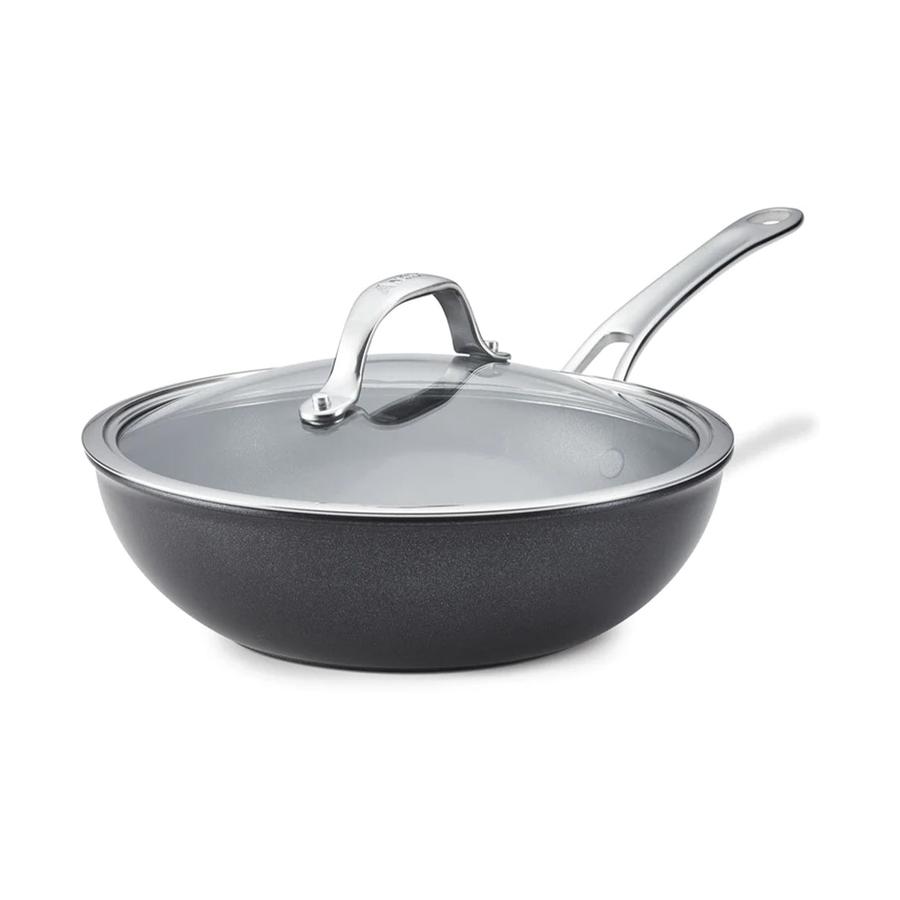 Anolon SearTech 25cm Covered Stirfry Pan Black Black