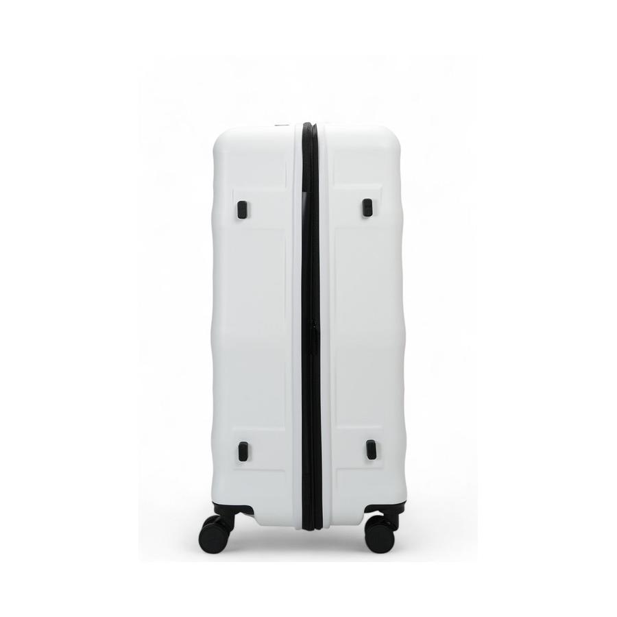 Explorer Luna-Air 74cm Hardside Checked Suitcase White White