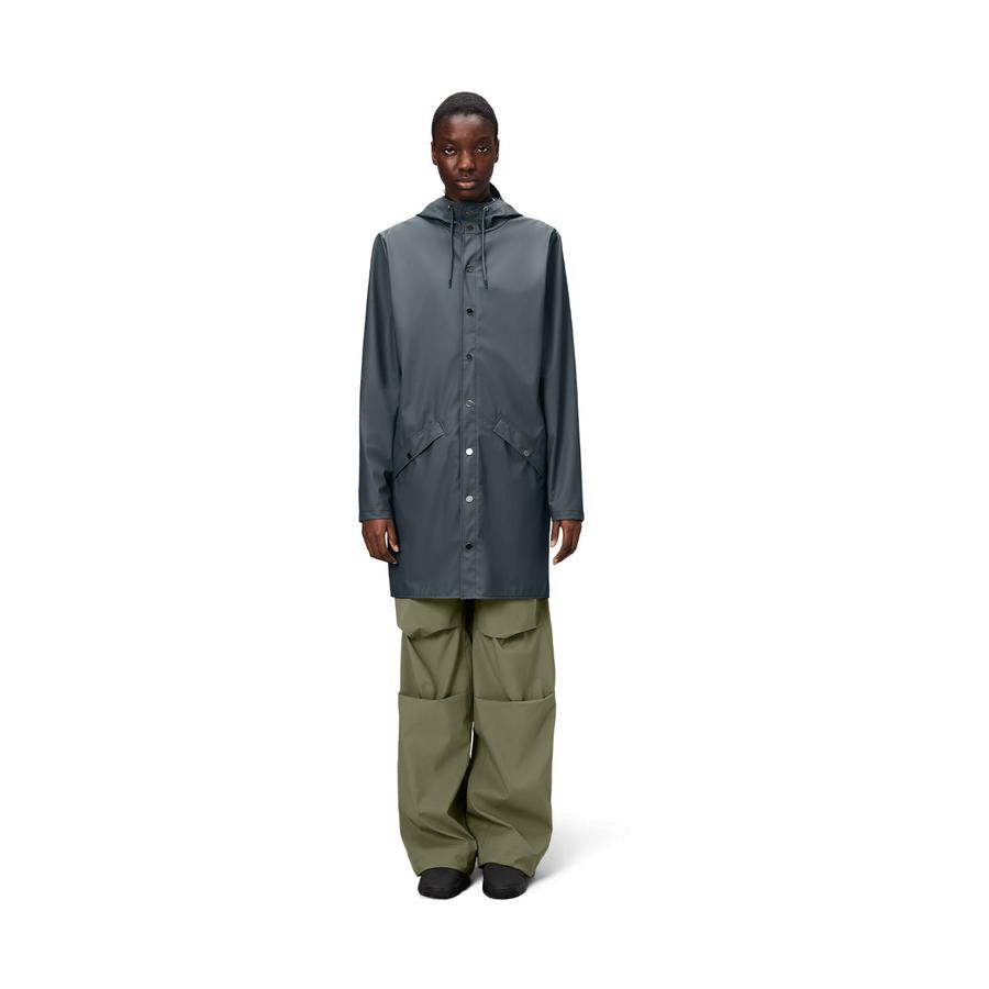 Rains Long Jacket Lagoon L