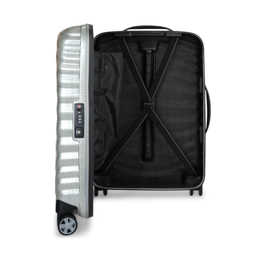 Samsonite Lite-Shock Sport 55cm CURV Carry-On Suitcase Silver Silver