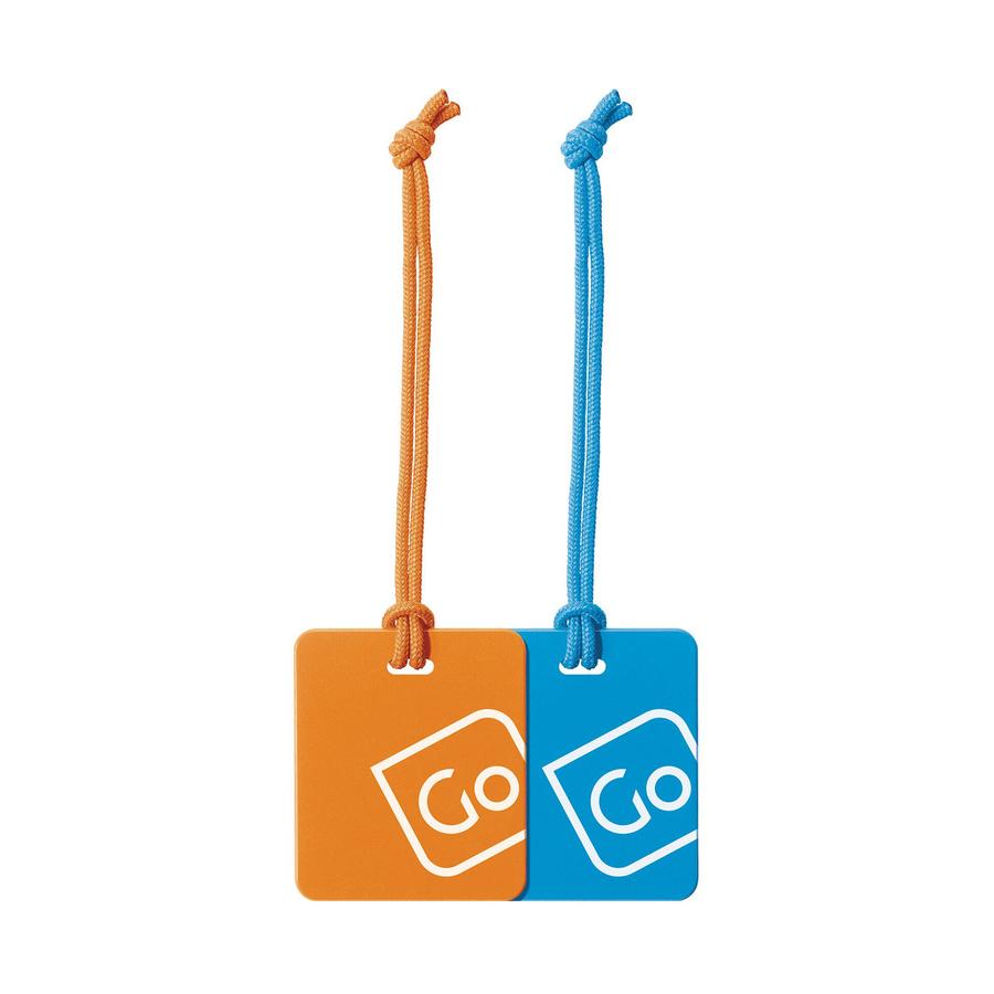 Go Travel Luggage Tags Twin Pack Multi Coloured Multi Coloured
