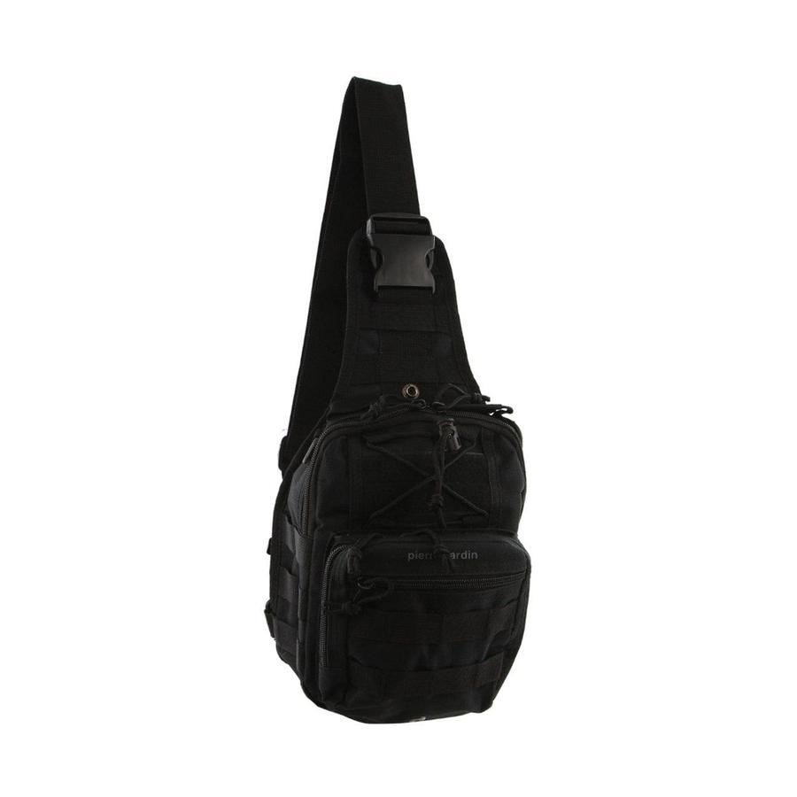 Pierre Cardin Omar Cross Body Tactical Sling Bag Black Black