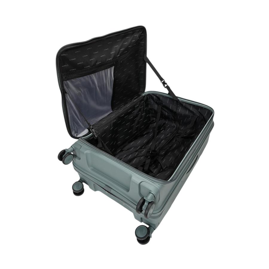 Caselite Venture 57cm & 76cm Top Open Hardside Luggage Set Grey Green Grey Green