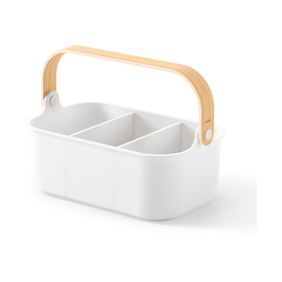 Umbra Bellwood Small Stackable Bin White/Natural White/Natural