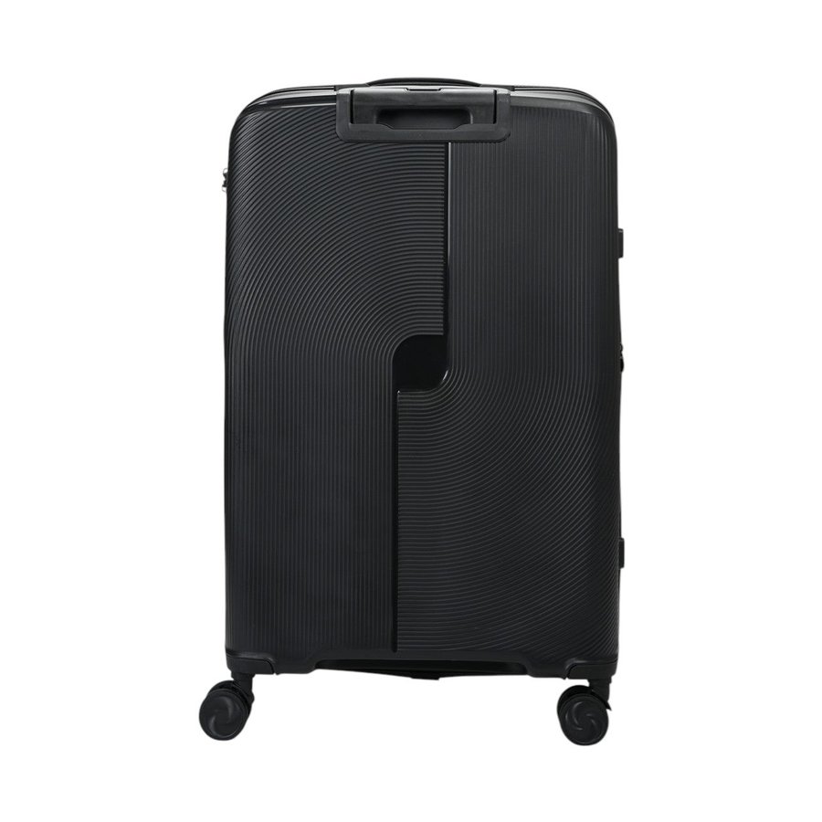 Caselite Aero 75cm Hardside Checked Suitcase Black Black
