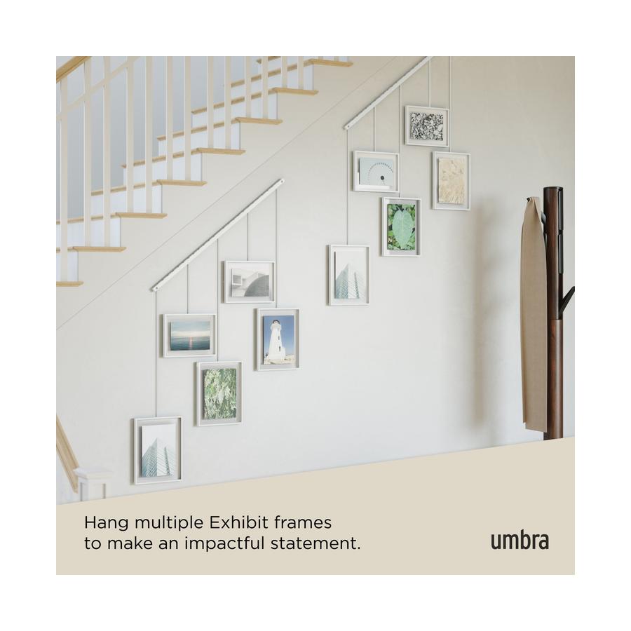 Umbra Exhibit Wall Picture Frames (Set of 5) White White