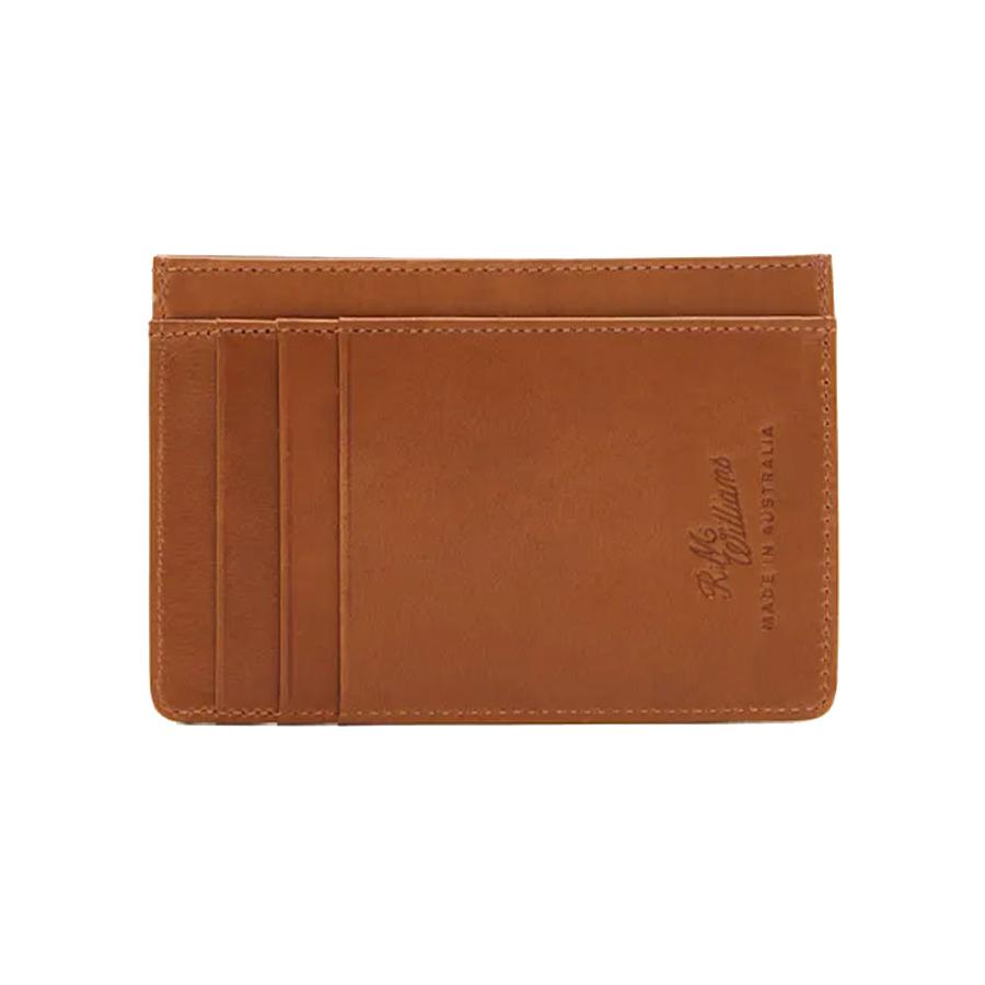 RM Williams Singleton Vertical Card Holder Wallet Tan Tan