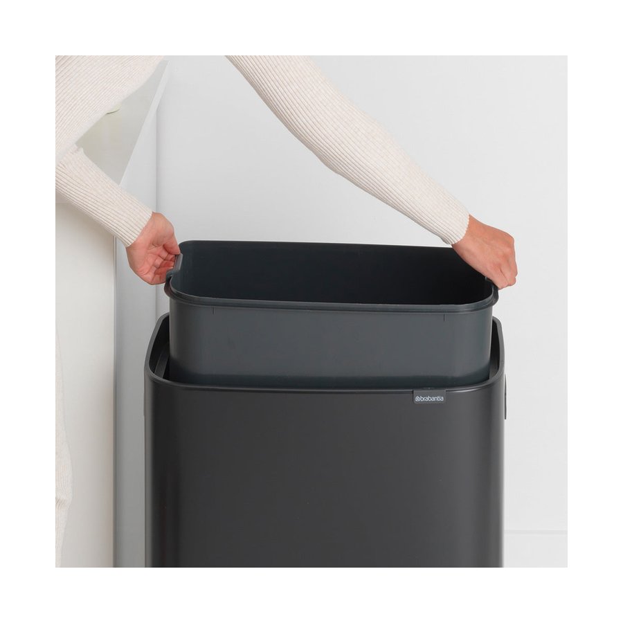 Brabantia Bo Touch Bin (60L) Matte Black Matte Black