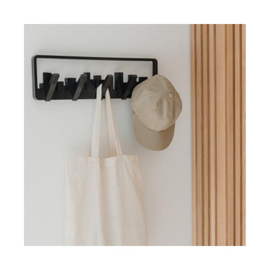 Umbra Skyline 5 Wall Mounted Hooks Black Black