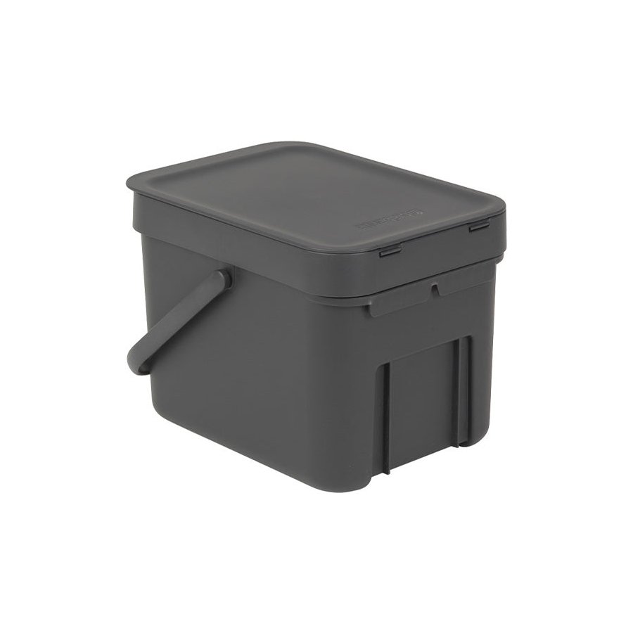 Brabantia Sort & Go Waste Bin (6L) Grey Grey