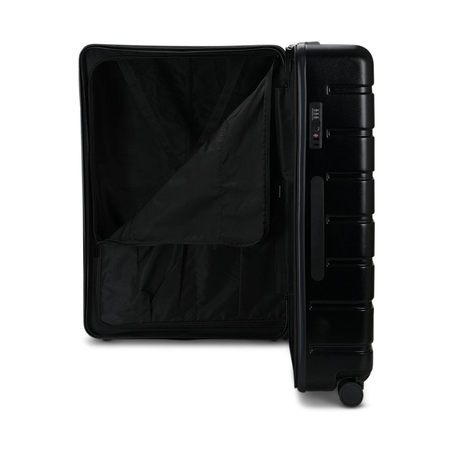 Explorer Arlo Pro 52cm Front Access, 65cm & 75cm Hardside Luggage Set Black Black