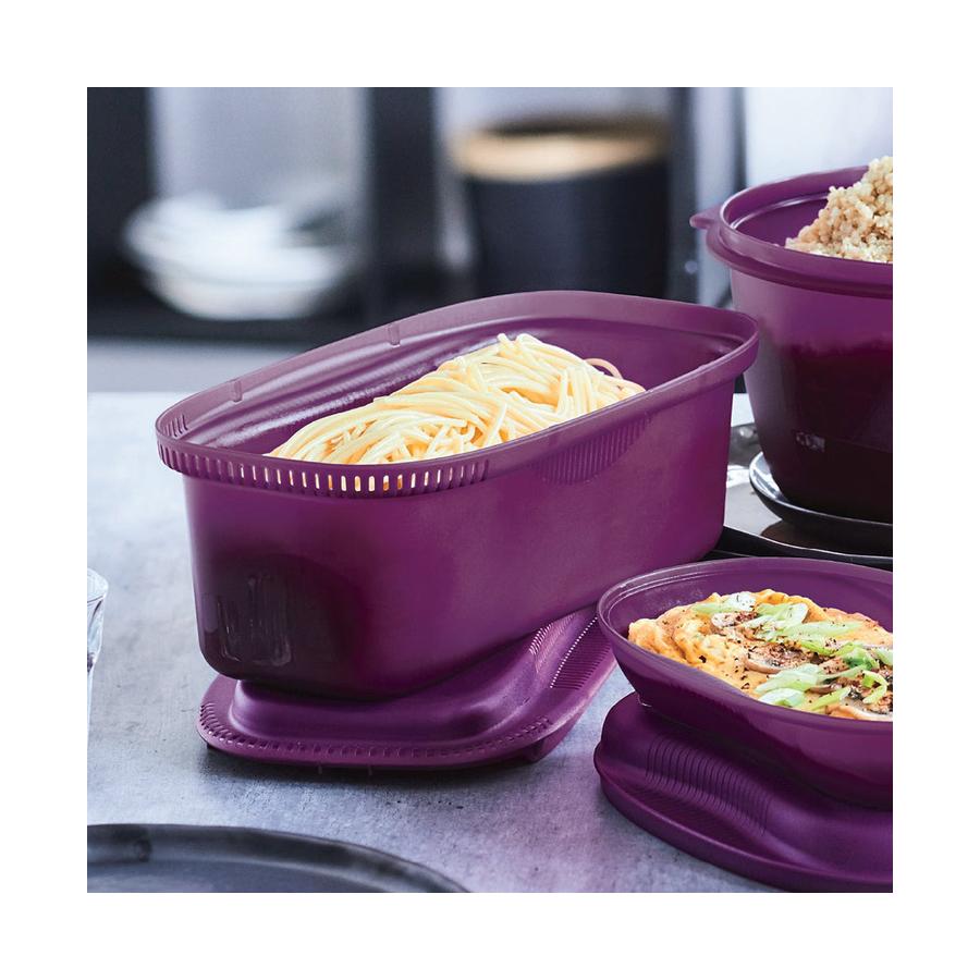 Tupperware Microwave Pasta Maker Purple Purple