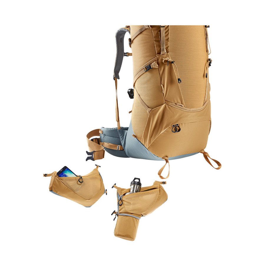 Deuter Aircontact Core 60+10 Trekking Backpack Almond-Teal Almond-Teal