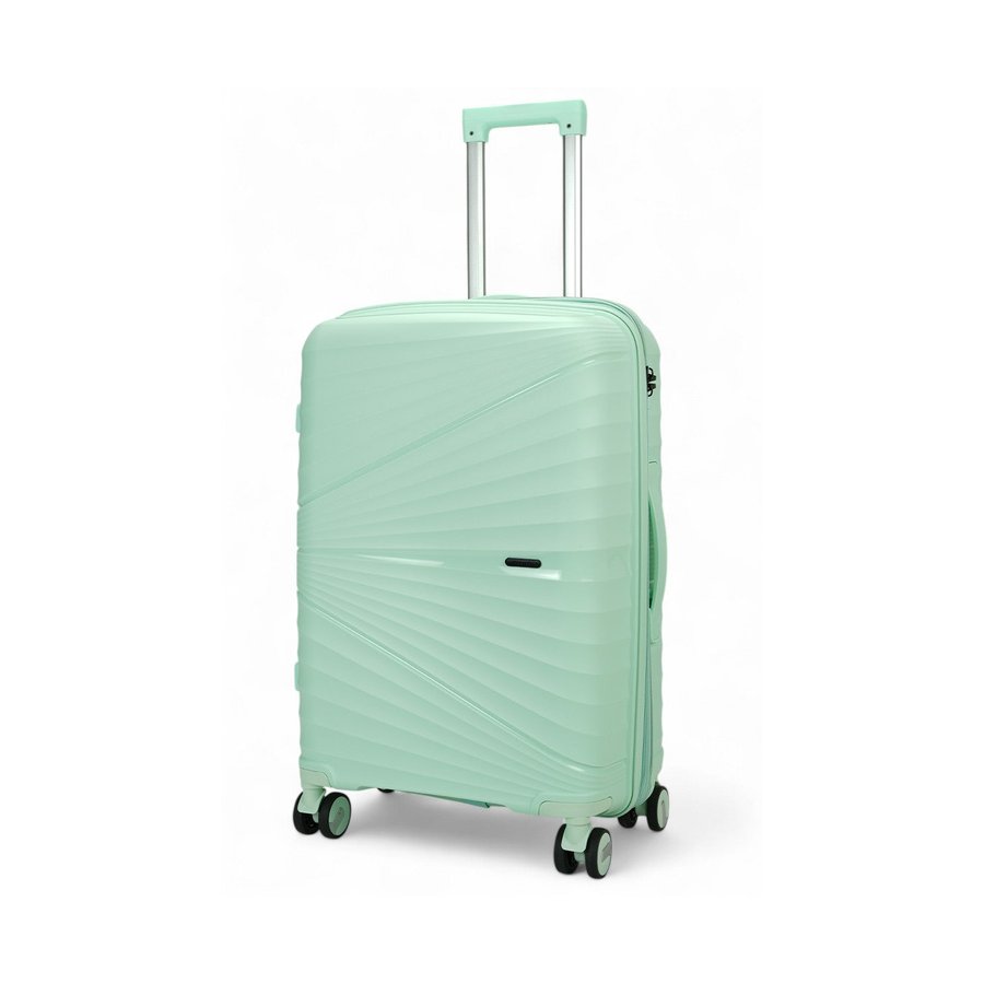 Nomad Aspire 65cm Hardside Checked Suitcase Mint Mint