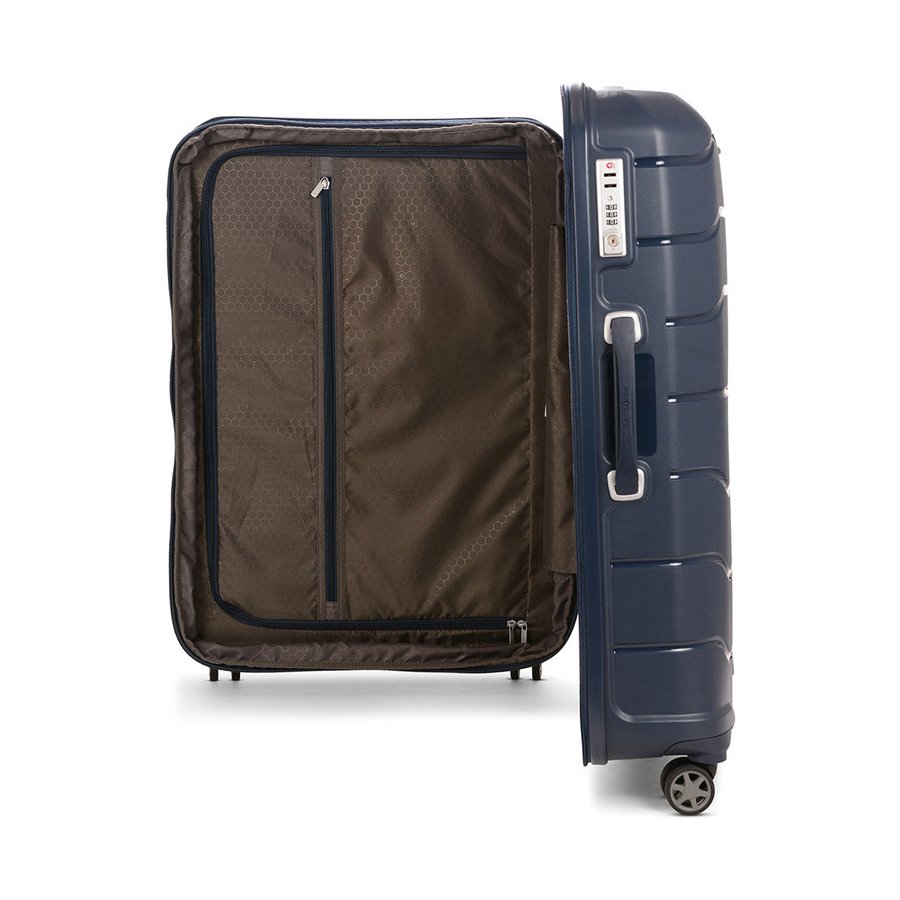 Samsonite Oc2lite 75cm Hardside Checked Suitcase Navy Navy