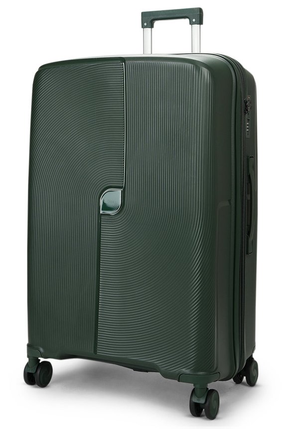 Caselite Aero 75cm Hardside Checked Suitcase Forest Green