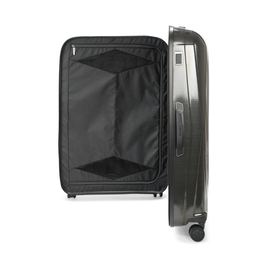 Samsonite Major-Lite 77cm Hardside Checked Suitcase Black Black