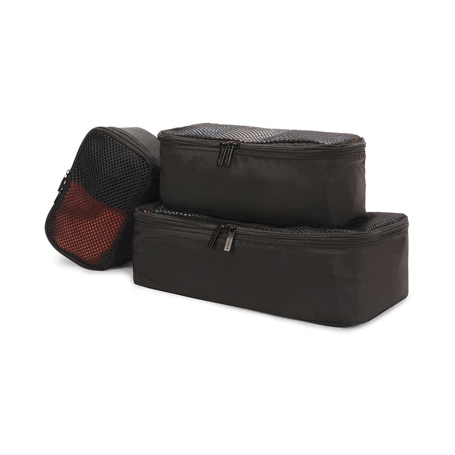 Explorer Rectangular Packing Cubes 3 Pack Black Black