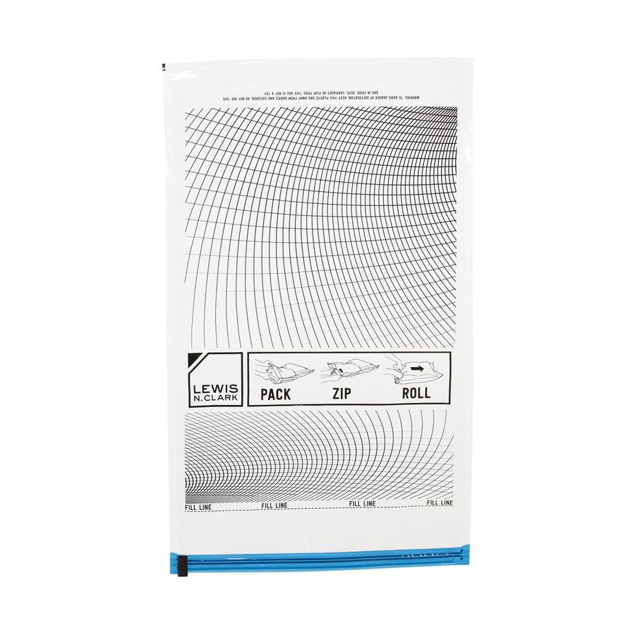 Lewis N. Clark Compression Bags - 4 Pack Clear Clear