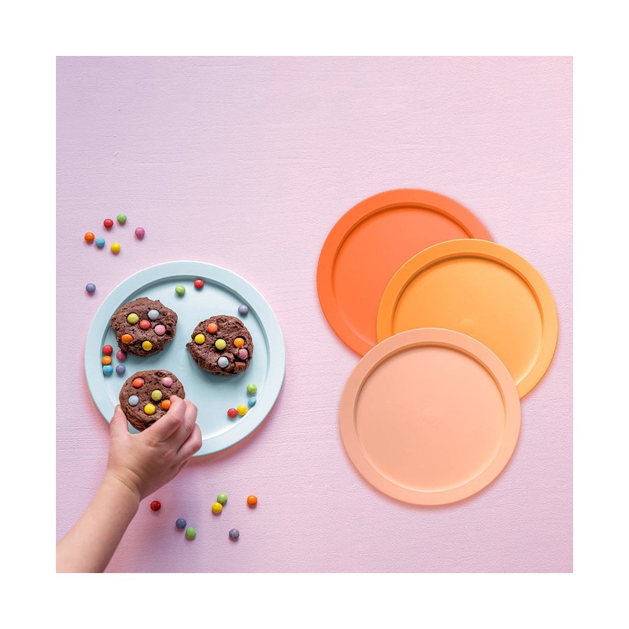 Tupperware Tupper Plates (Set of 4) Multi Coloured Multi Coloured