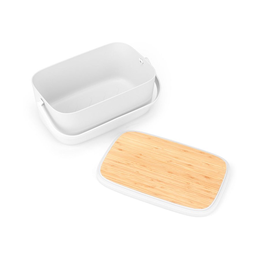 Brabantia Nic Bread Bin Light Grey Light Grey