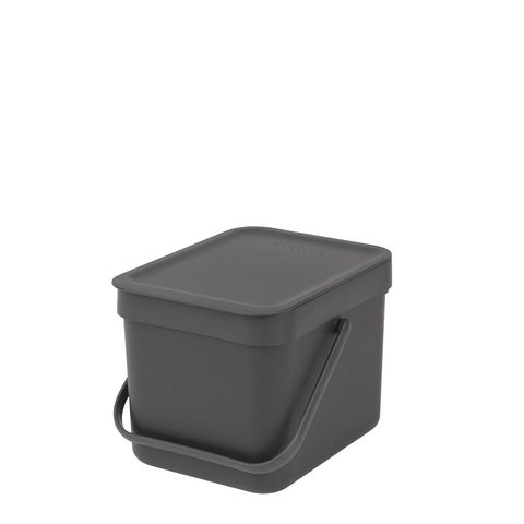 Brabantia Sort & Go Waste Bin (6L) Grey