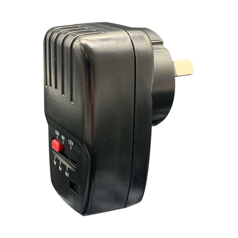 Jackson Multi Voltage Power Adaptor Black Black