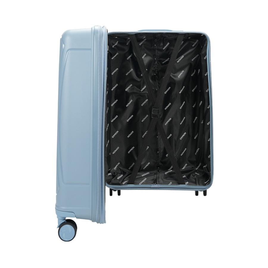 Nomad Quest 65cm Hardside Checked Suitcase Steel Blue Steel Blue