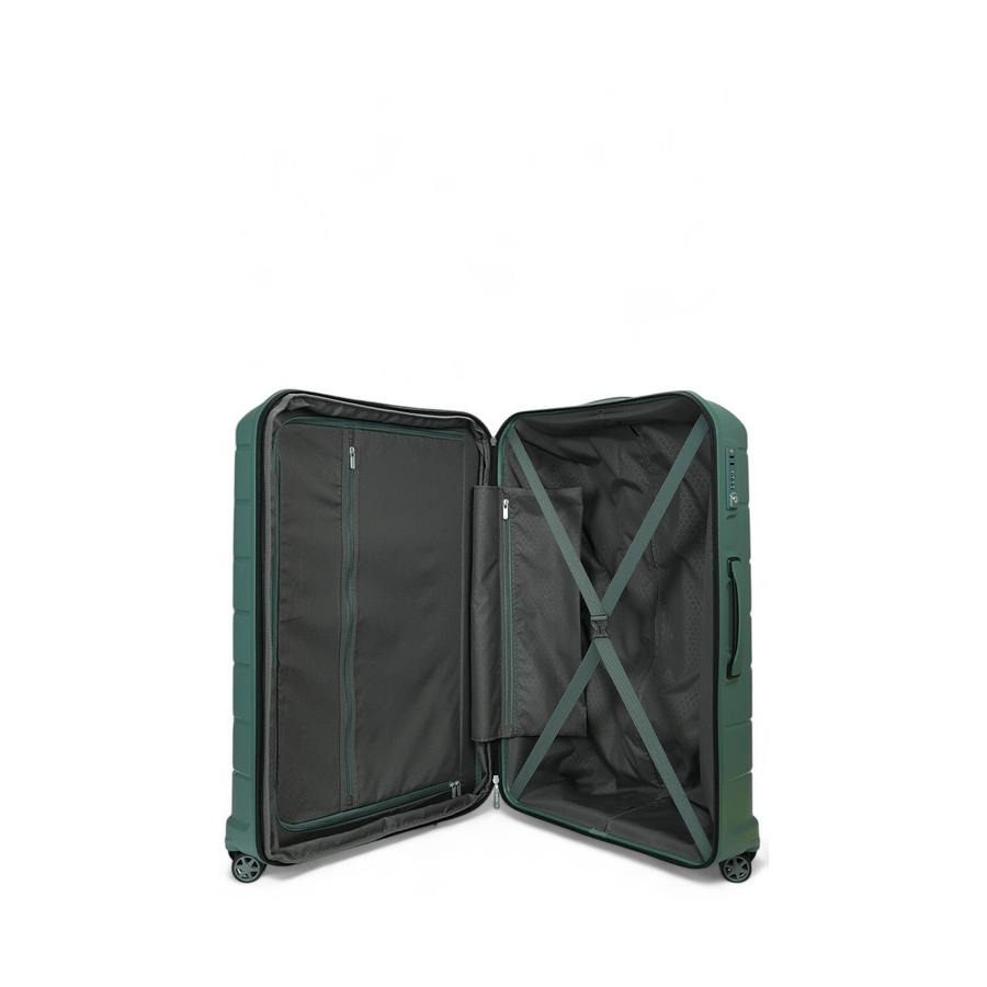 Samsonite Oc2lite 81cm Hardside Checked Suitcase Slate Green Slate Green