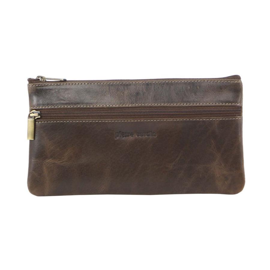 Pierre Cardin Tegan Women's Italian Leather Phone Wallet Mushroom Mushroom