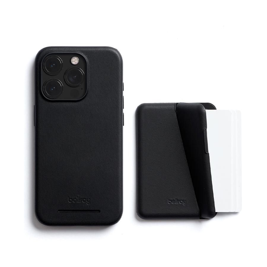 Bellroy iPhone 15 Pro Mod Phone Case + Wallet (With Button Add-On) Black Black