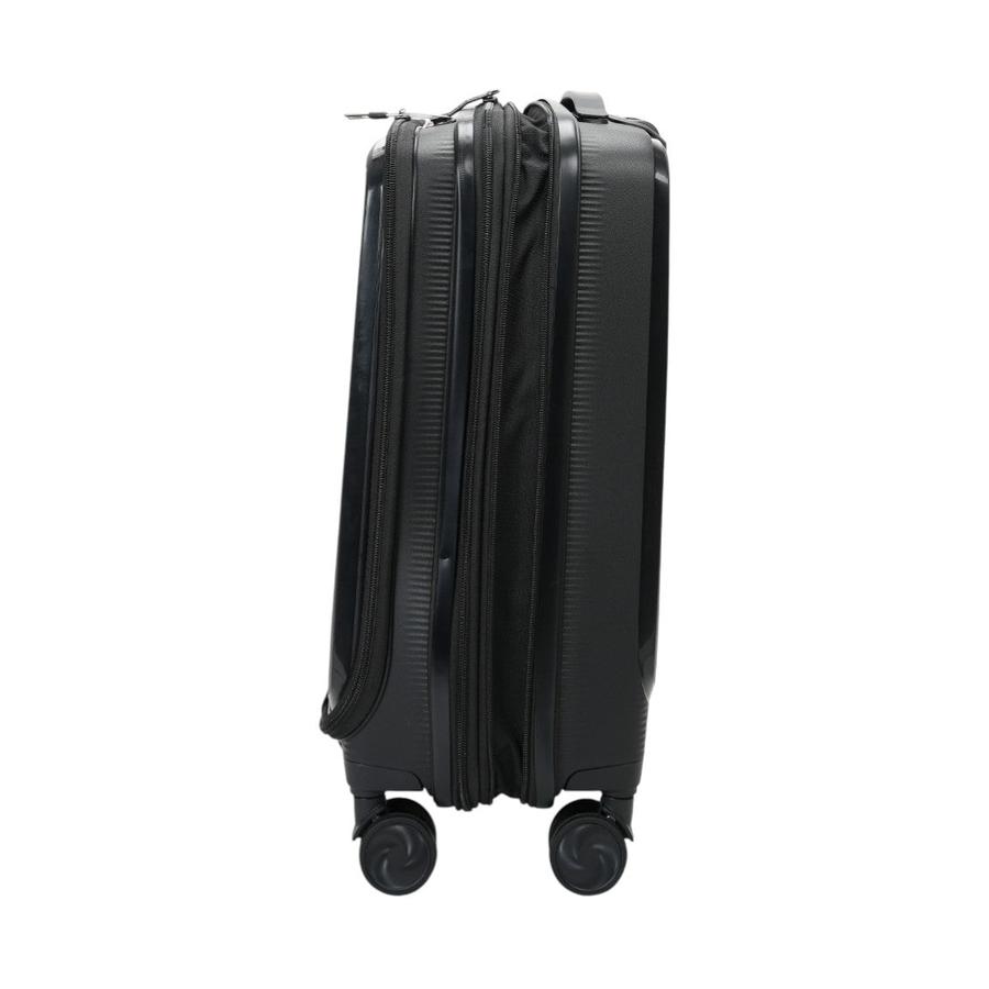 Caselite Venture 57cm Top Open Hardside Carry-On Suitcase Black Black