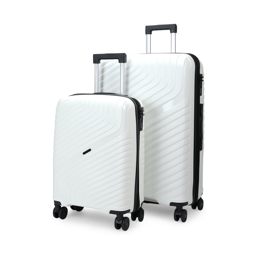 Nomad Journey 56cm & 75cm Hardside Luggage Set White White