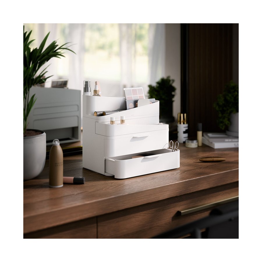 Umbra Glam Large Organiser White/Grey White/Grey