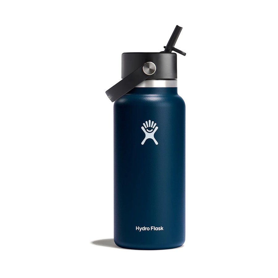 Hydro Flask 32oz (946ml) Wide Mouth w/ Flex Straw Cap Indigo Indigo