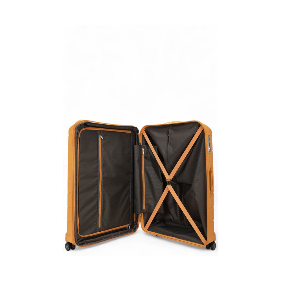 Samsonite Oc2lite 81cm Hardside Checked Suitcase Honey Gold Honey Gold