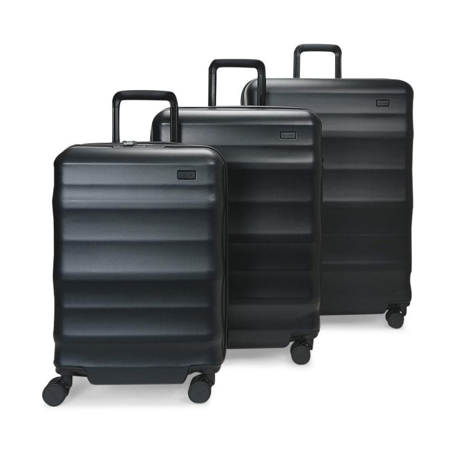 Explorer Luna-Air 55cm, 63cm & 74cm Hardside Luggage Set Black Black