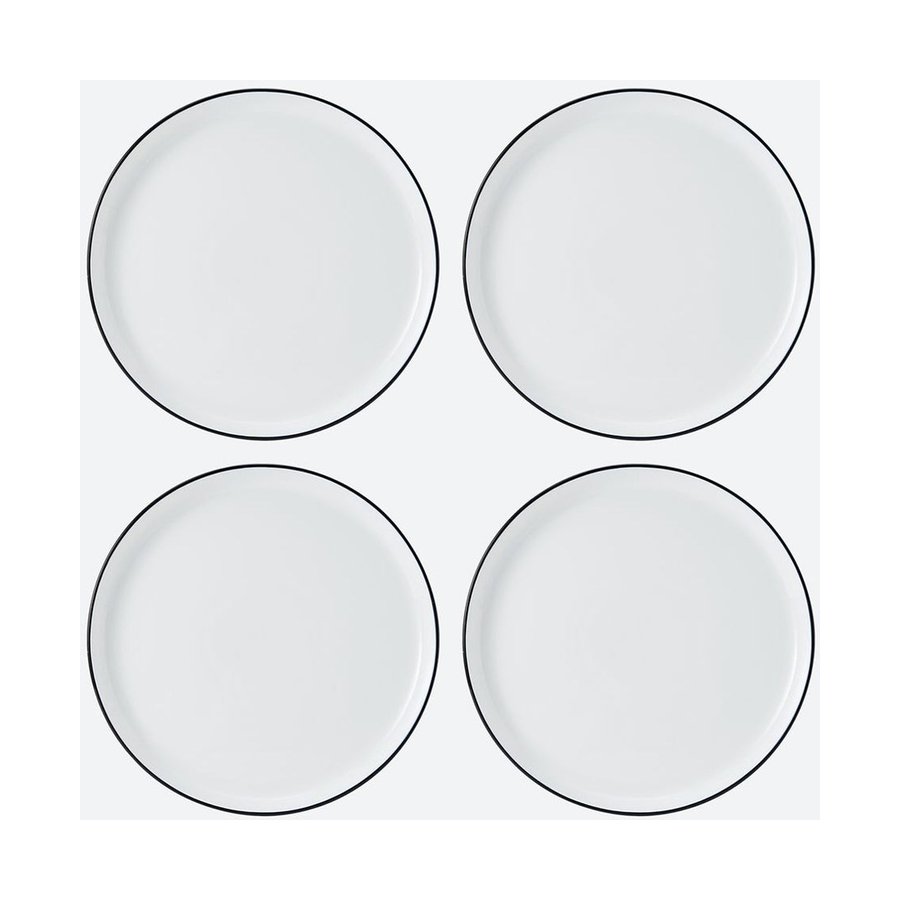 Mikasa Limestone 12-Piece Porcelain Dinner Set White White