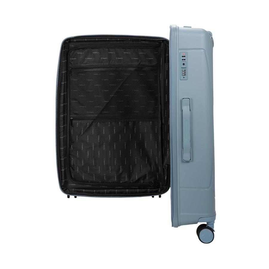 Caselite Quest 56cm, 65cm & 75cm Hardside Luggage Set Steel Blue Steel Blue