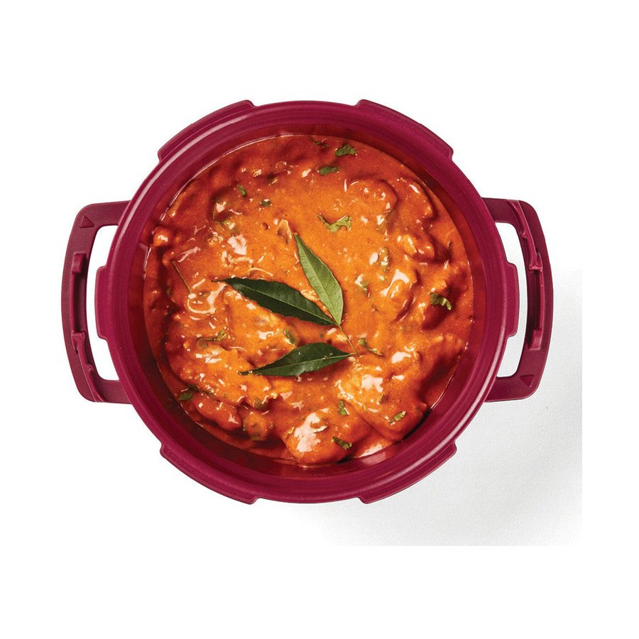 Tupperware Microwave Pressure Cooker Maroon Maroon
