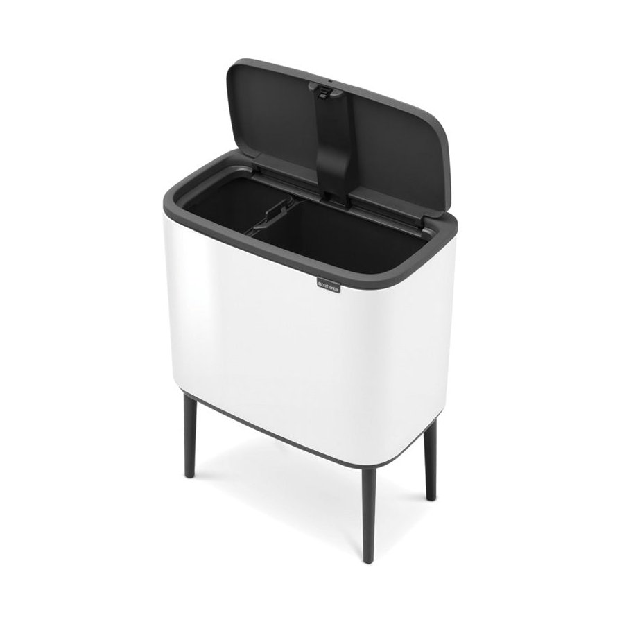 Brabantia Bo Touch Bin (11 + 23L) White White