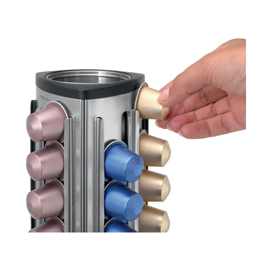 Brabantia Coffee Capsule Dispenser Matte Steel Matte Steel